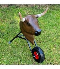 Chariot de tauromachie châtaigne, pour les petits enfants