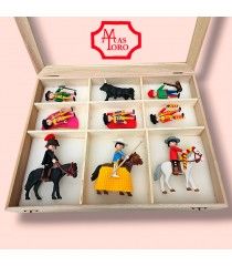 Playmobil bullfighters, with chopper and four bullfighters