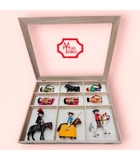 copy of Playmobil bullfighters, with chopper and four bullfighters