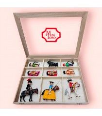 Playmobil bullfighters, with chopper and four bullfighters