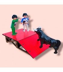 Table avec rampe, jouet de tauromachie pour "encierros"
