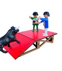 Table avec rampe, jouet de tauromachie pour "encierros"
