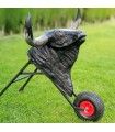 Carretón de 70 cm negro para niños 7 a 12 años telescópico