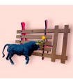 Barrière avec passage pour grand taureau