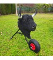 Chariot de tauromachie pour enfants avec cheveux