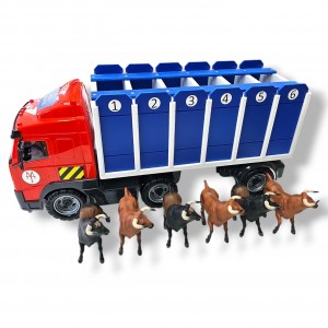 Conjunto camion de toros grandes más 6 toros