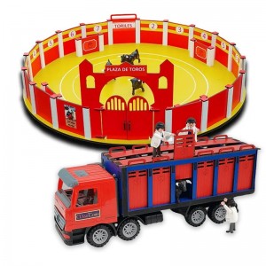 Conjunto de Plaza de toros de 60 cm con camión de toros playmobil
