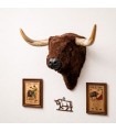 copy of Cabeza de toro de fibra para decoración