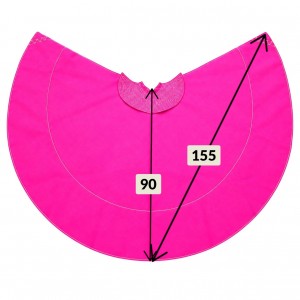 Cape de torero de 90 cm.