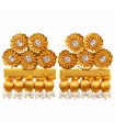 Alamar de torero dorado con piedras transparentes